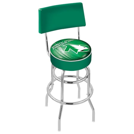 Holland Bar Stool Co 25" Chrome 2-Ring North Dakota Swivel Bar Stool, Back L7C425NorDak-D2
